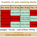 Ready to pamper yourself at Wax & Relax this week?